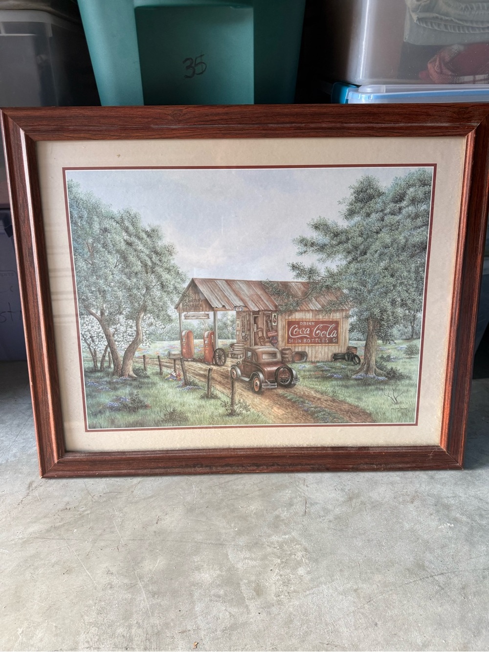Kay Lamb Shannon Vintage Country Store Coca-Cola Framed Print